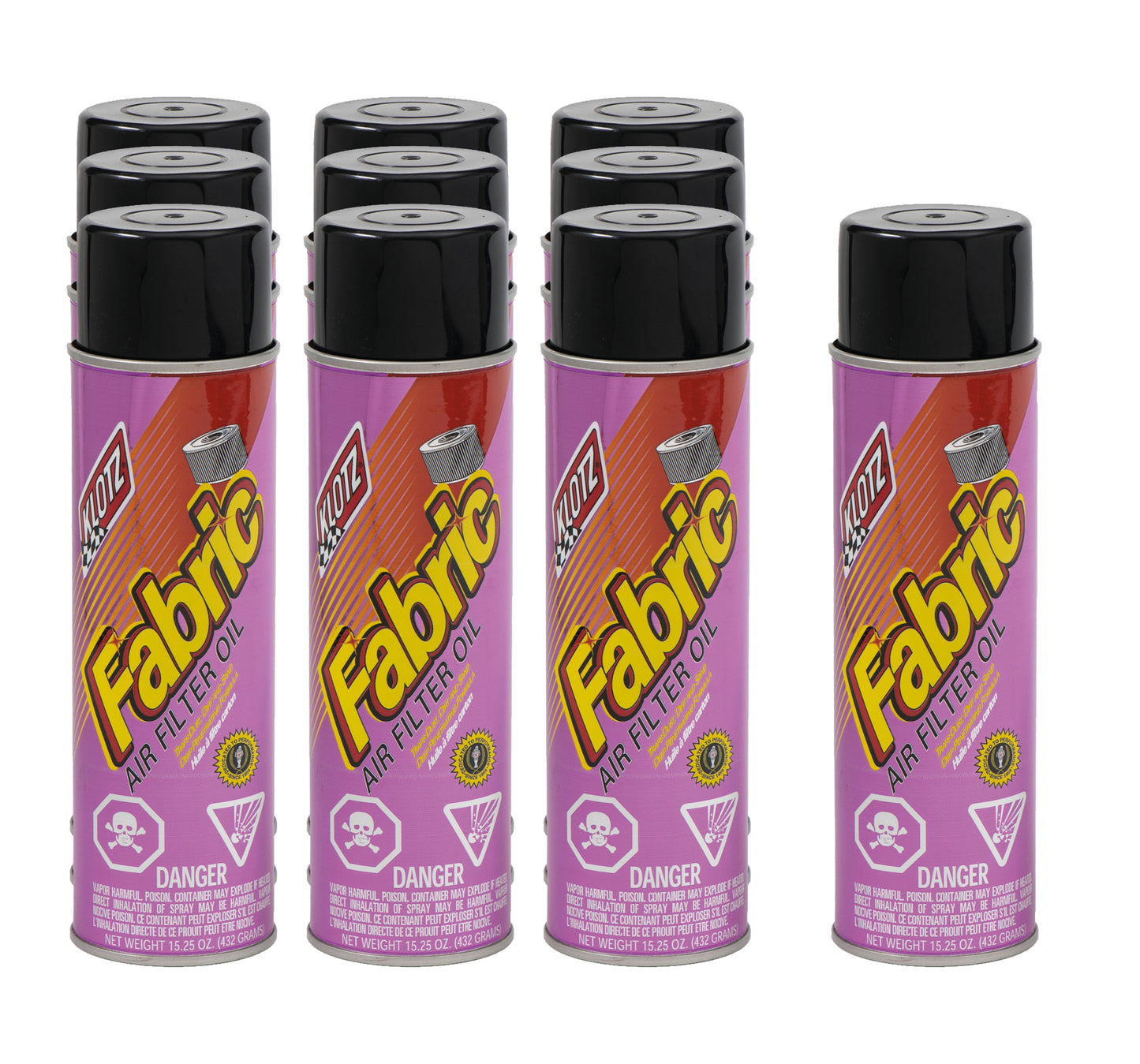 Klotz Synthetic Lubricants KLOKL-607-10 Fabric Air Filter Oil Case 15.25 Ounces