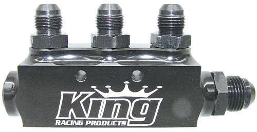 King Racing Products KRP1930 Fuel Block w/ Fittings