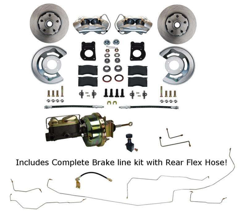 Leed Brakes LEEFC0001-H405ALK 64-66 Mustang Power Conv ersion Brake Kit