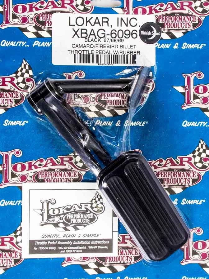 Lokar LOKXBAG-6096 Blk 67-69 Camaro/Firebir Billet Throttle Pad
