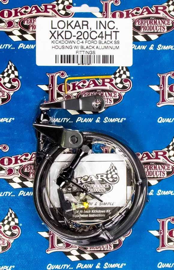 Lokar LOKXKD-20C4HT Black Kickdown Kit Ford C4