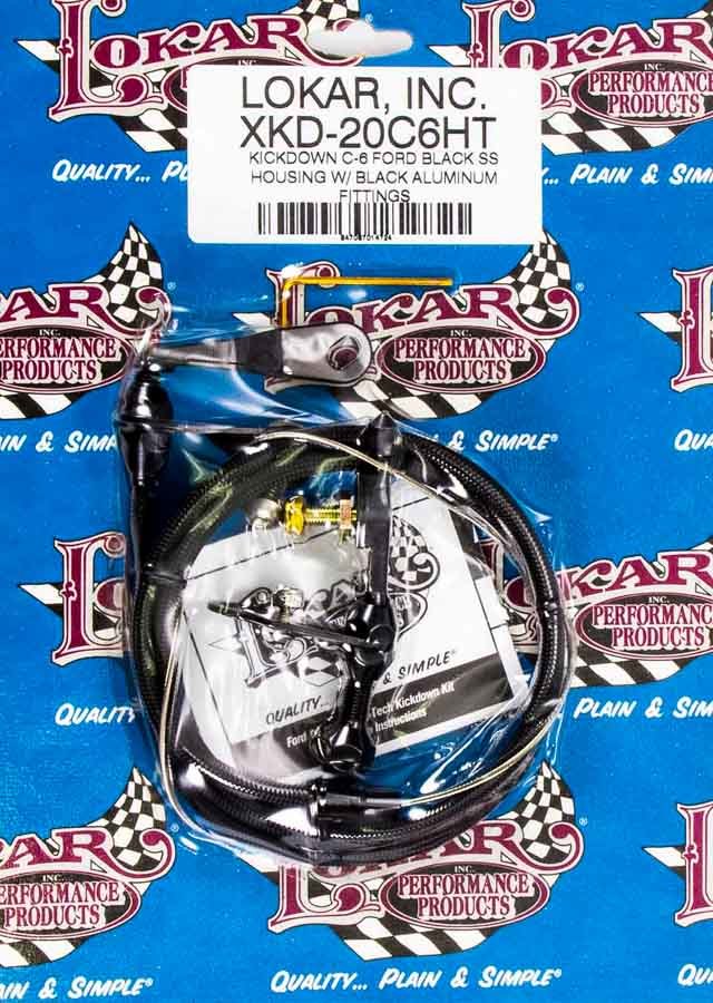 Lokar LOKXKD-20C6HT Black Kickdown Kit Ford C6