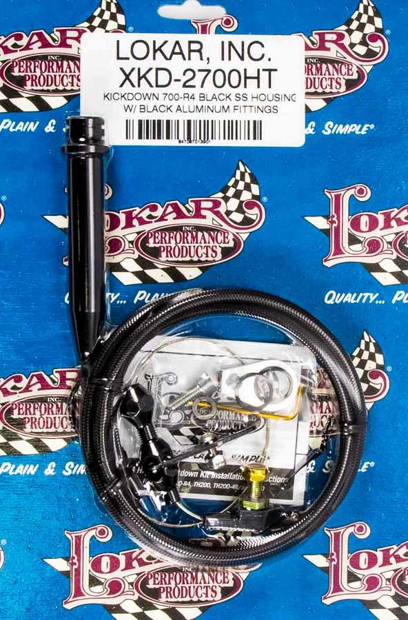 Lokar LOKXKD-2700HT Black Kickdown Kit GM 700R4