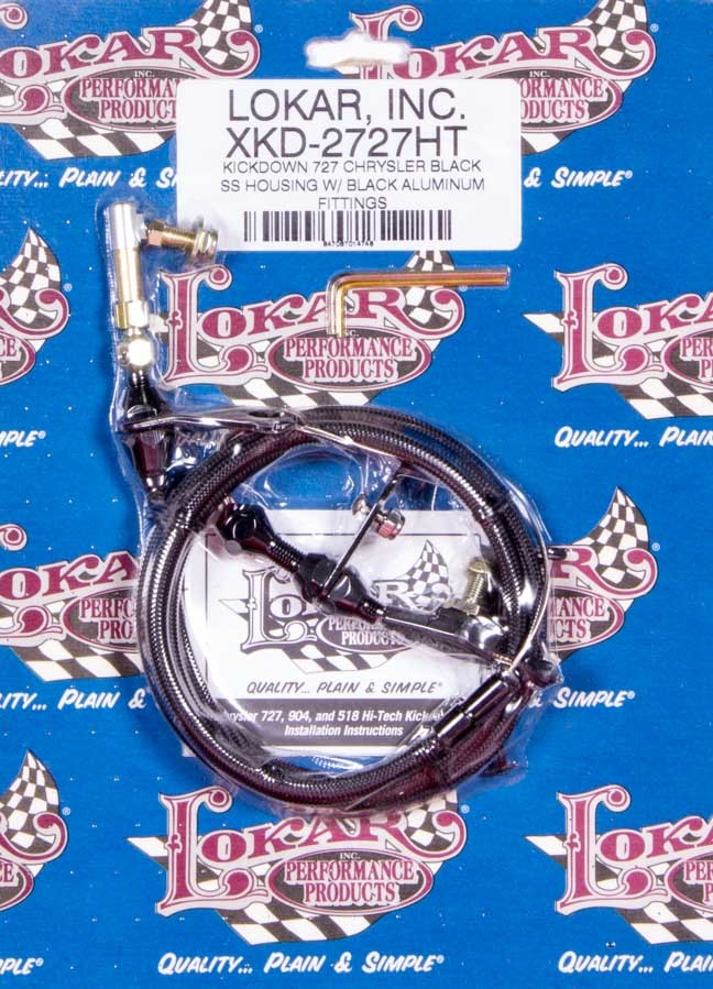 Lokar LOKXKD-2727HT Black Kickdown Kit Mopar 727