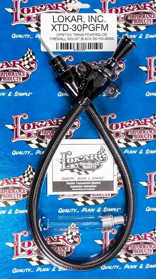 Lokar LOKXTD-30PGFM Black Trans Dipstick GM P/G Firewall Mount