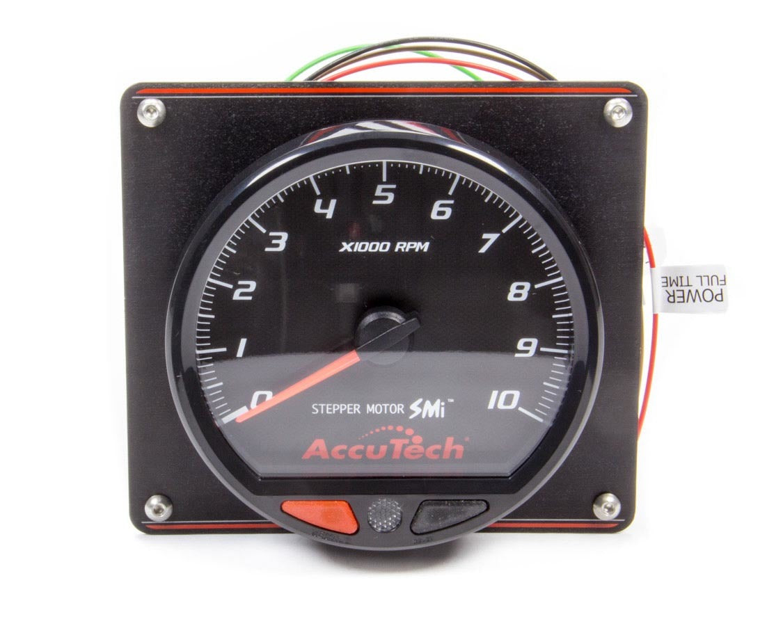 Longacre LON52-44477 SMI Tach Black Tach 4.5 in w/Black Panel