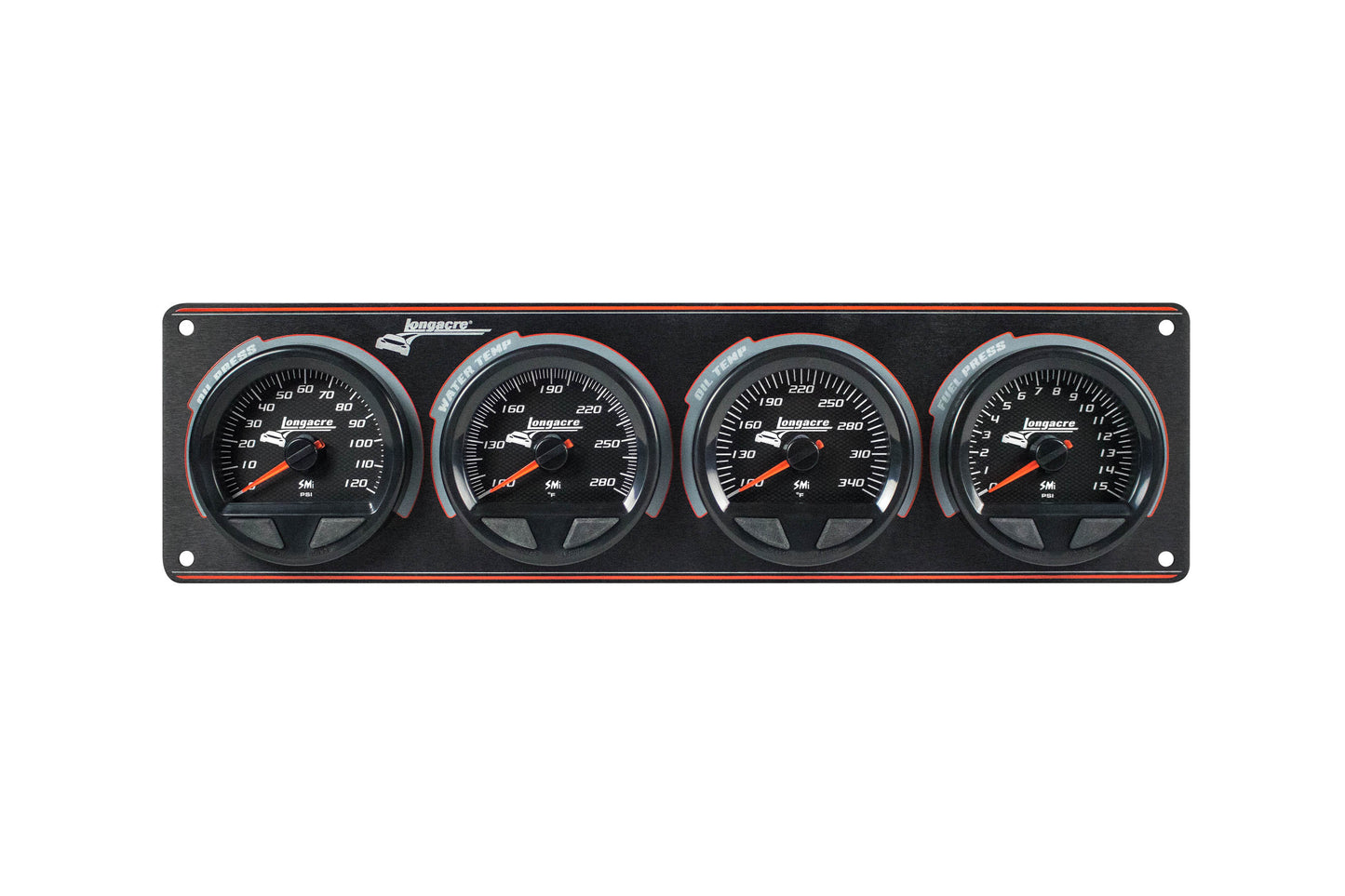 Longacre LON52-44566 Waterproof SMI 4 Gauge Panel OP/WT/OT/FP