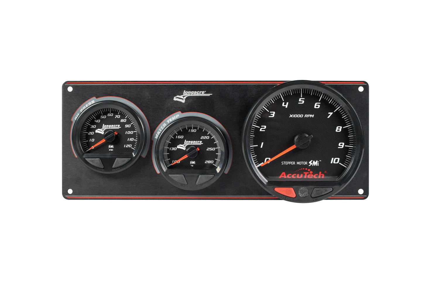 Longacre LON52-44572 Waterproof SMI 2 Gauge Panel W/Tach OP/WT