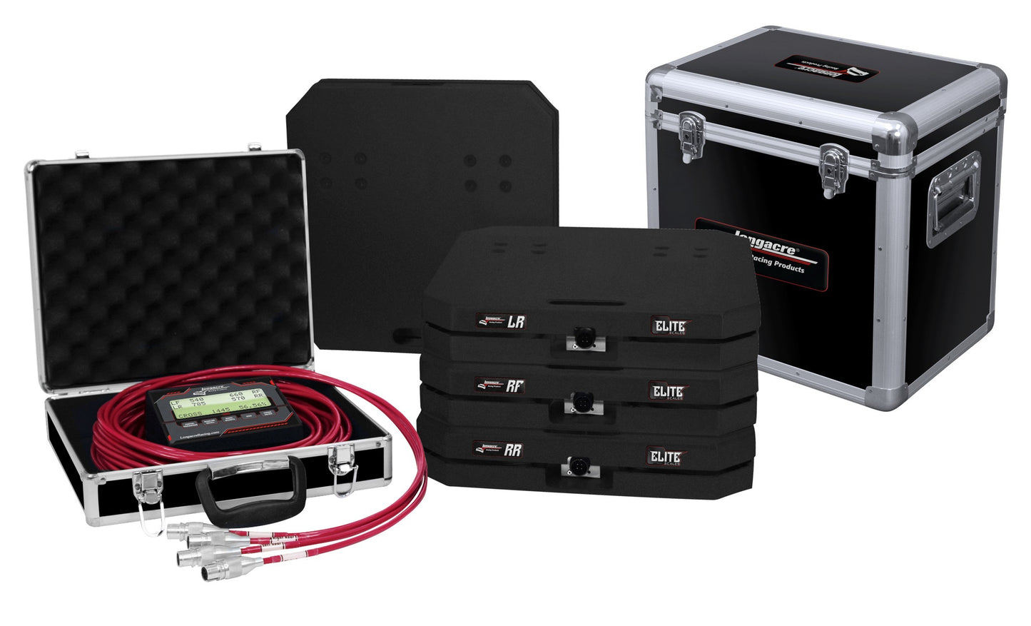 Longacre LON52-82653 Scale Set Elite Wired 15in Pads 1800lbs