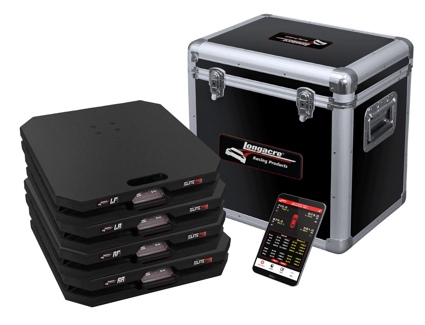 Longacre LON52-82715 Scale Set Elite Wireless 15in Pads 1500lbs