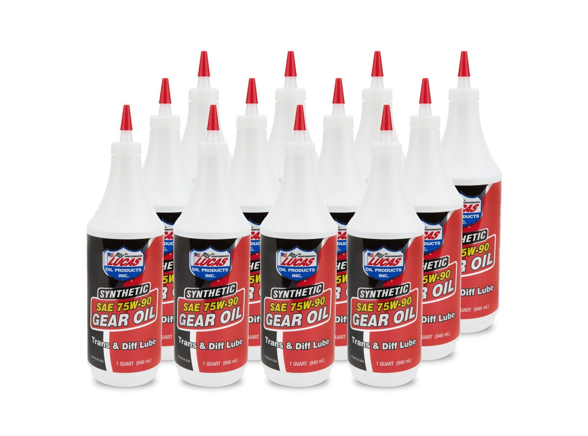 Lucas Oil LUC10047-12 75w90 Trans/Diff Lube Case/12