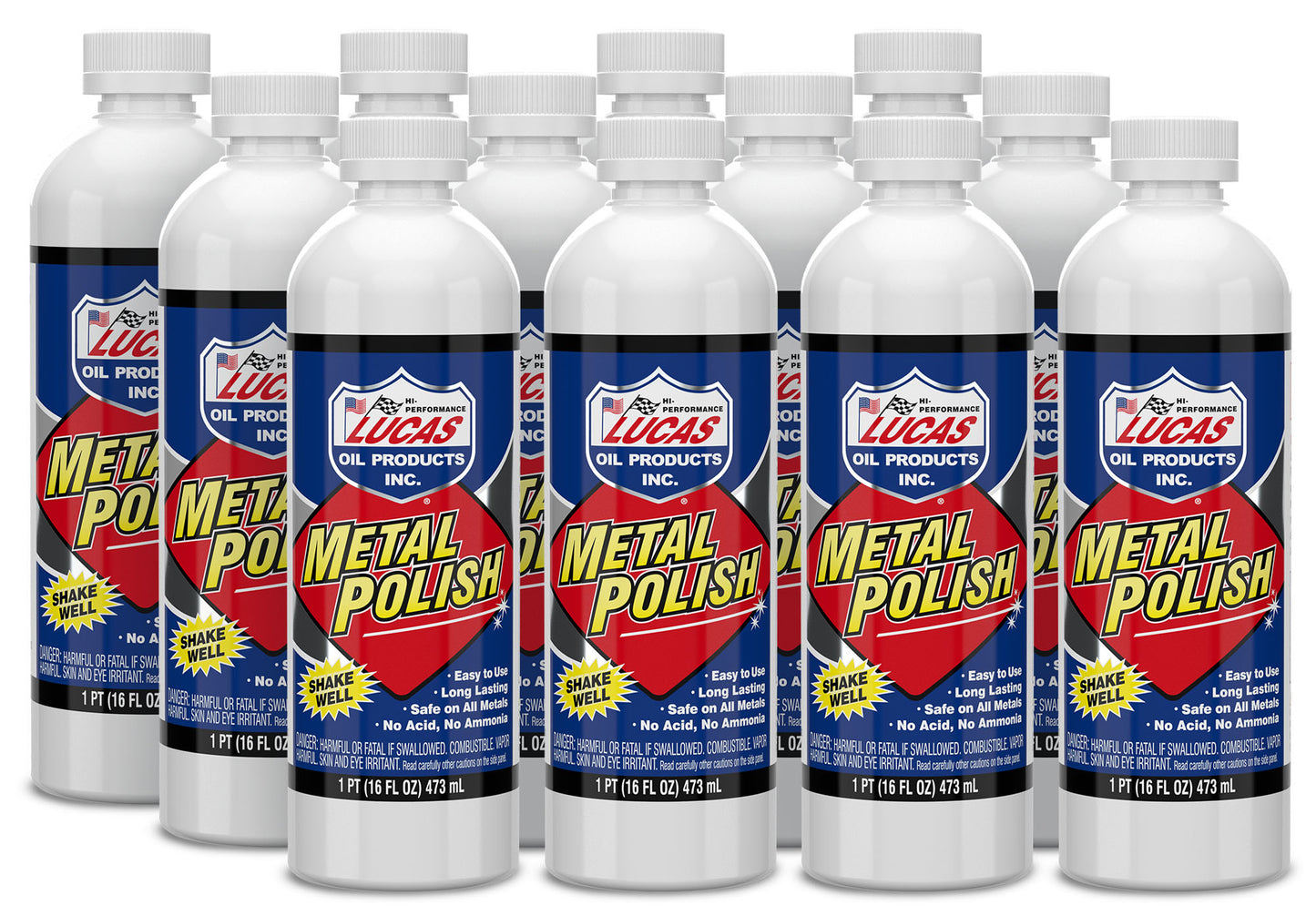 Lucas Oil LUC10155-12 Metal Polish 12x16oz