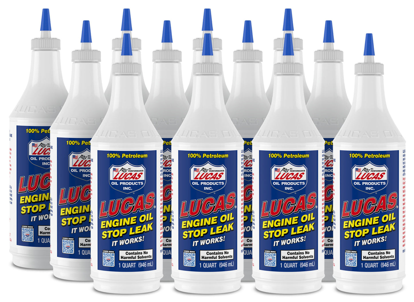 Lucas Oil LUC10278-12 Engine Oil Stop Leak 12x1 Quart