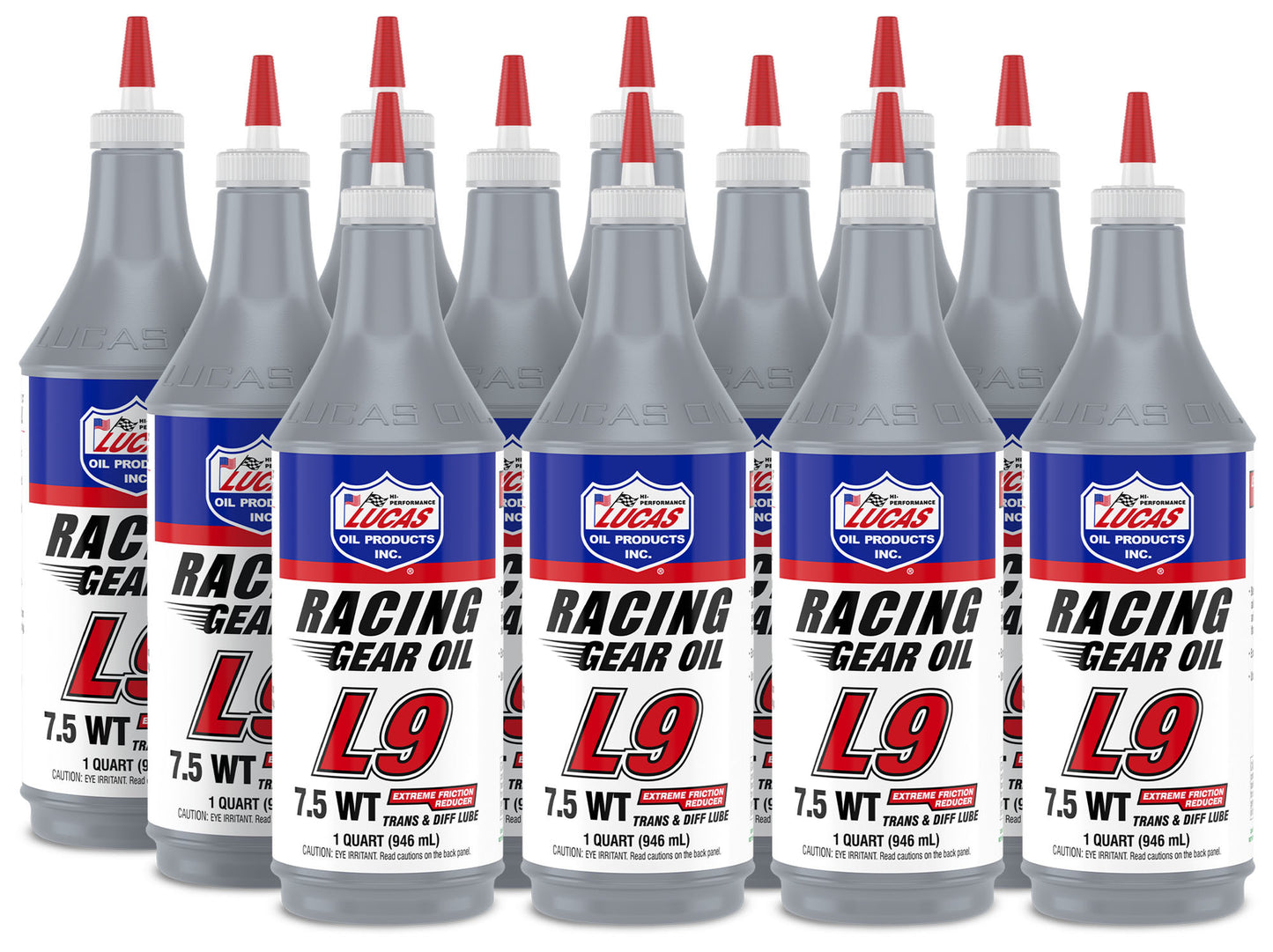 Lucas Oil LUC10456-12 Synthetic L9 Racing Gear Oil 12x1 Qt
