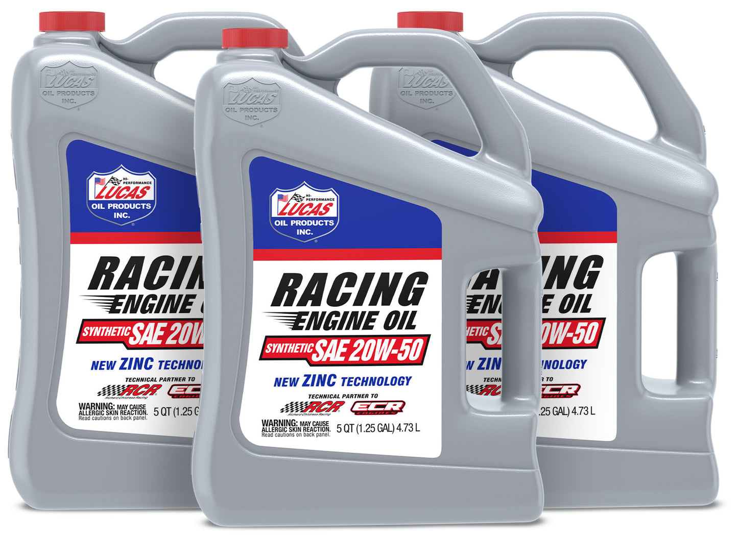 Lucas Oil LUC10616-3 Synthetic Racing Oil 20w50 Case 3 x 5 Quart