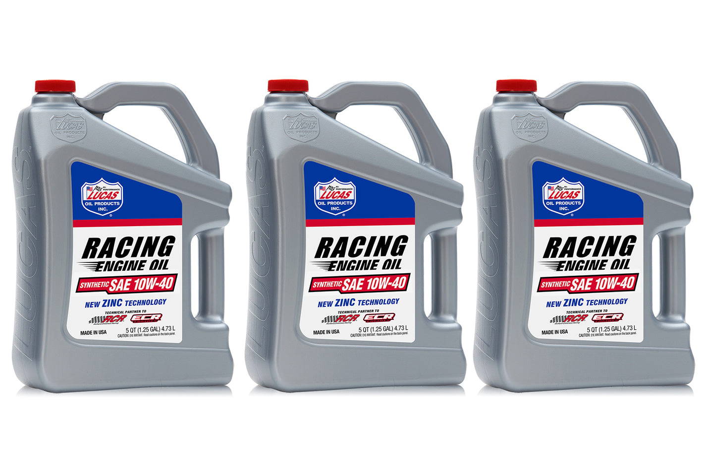 Lucas Oil LUC10911-3 10w40 Synthetic Racing Oil Case 3 x 5 Quart
