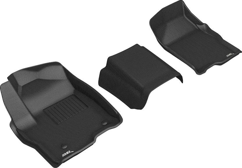 3d Maxpider M3DL1GM02411509 GM P/U 1500 19- Kagu Fl oor Liners 1st Row Black