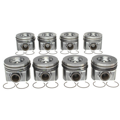 Mahle Original/clevite M772243666WR Piston Set w/Rings Ford 6.4L Diesel 8pk