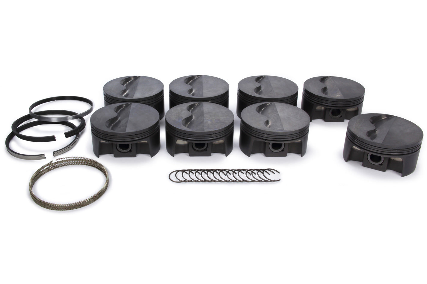 Mahle Pistons MAH197724930 SBC PowerPak Piston Set 4.030 Bore Flat-Top -9cc