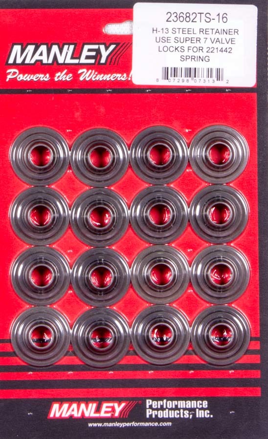 Manley MAN23682TS-16 Super 7 H-13 Lwt Valve Spring Retainers