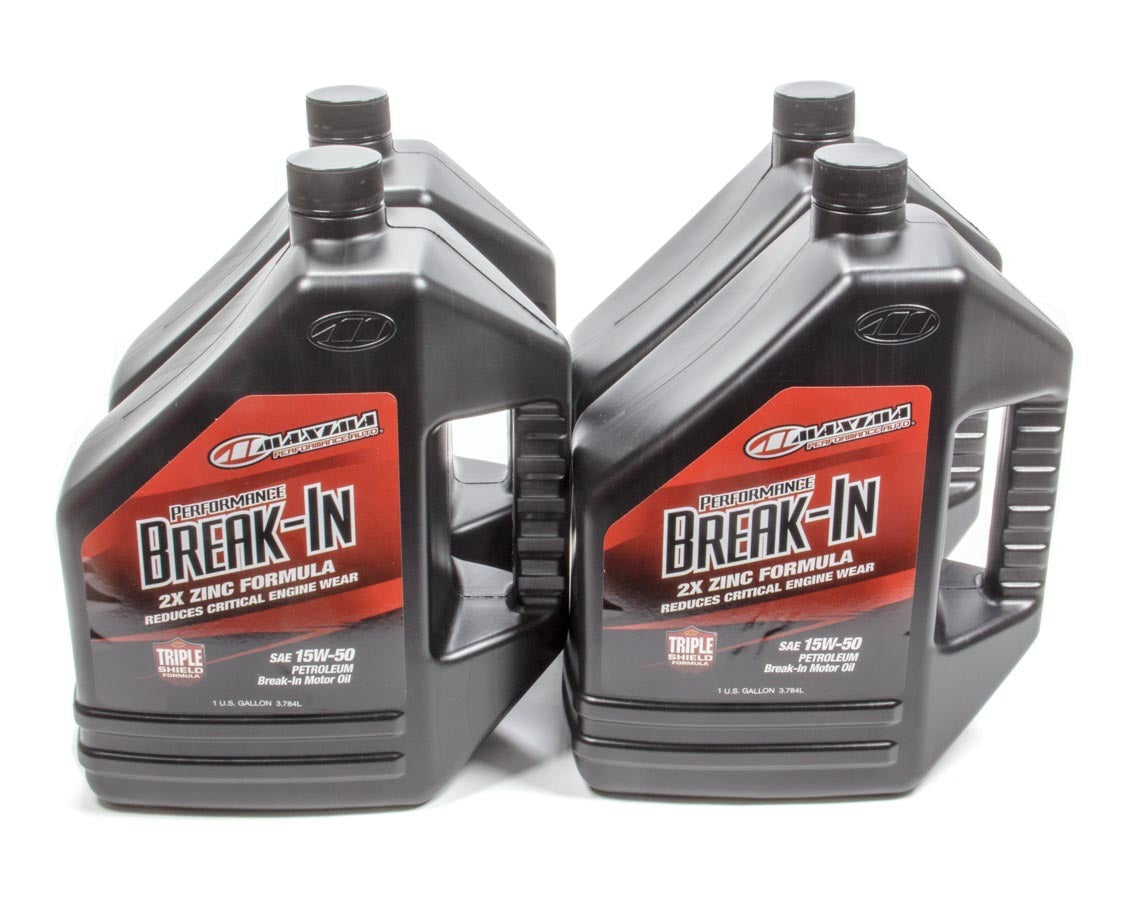 Maxima Racing Oils MAX39-119128 15w50 Break-In Oil Case 4x1 Gallon