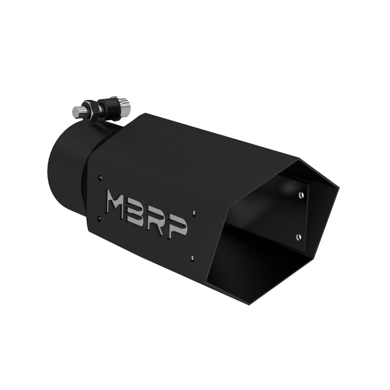 Mbrp, Inc MBRT5169BLK 4in Hex Exhaust Tip 3in Inlet 10in Long Black