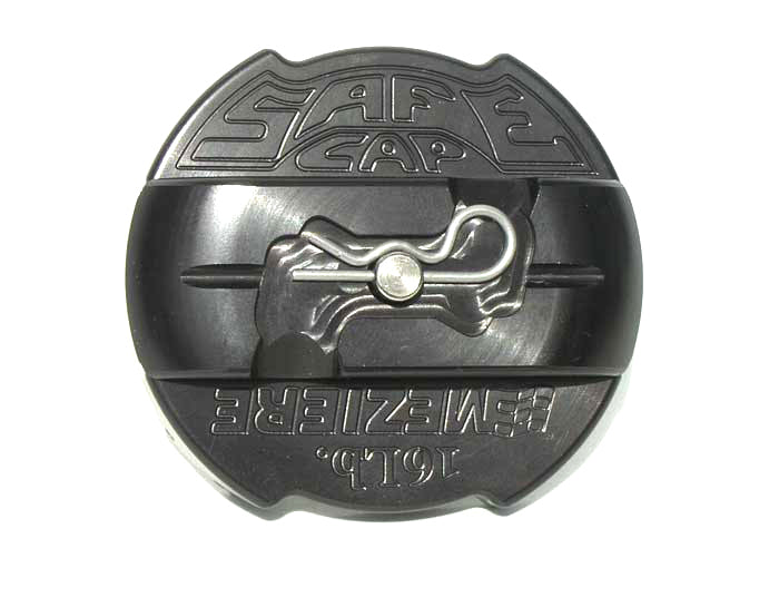 Meziere MEZWCC301 16lb. Safecap Radiator Cap - Black Anodized
