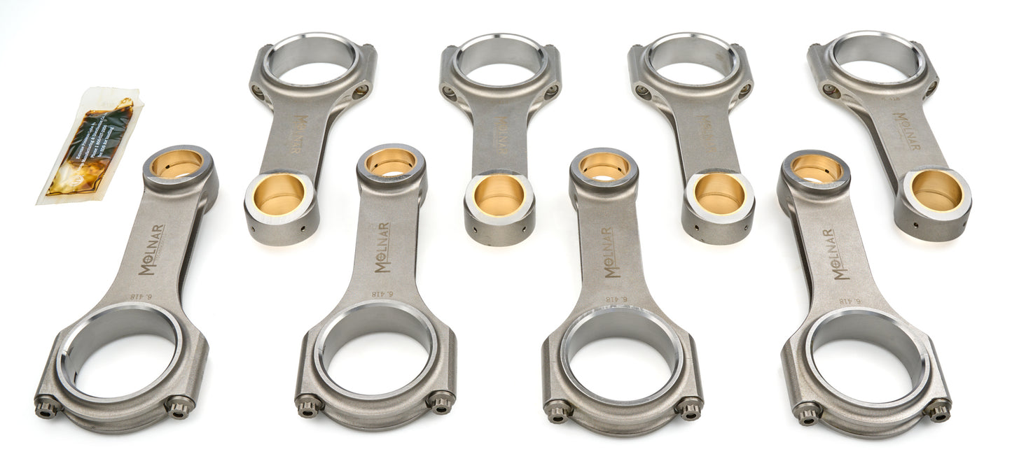 Molnar Technologies MLTGH6418APZB8-A 6.418 H-Beam Rod Set GM Duramax Diesel