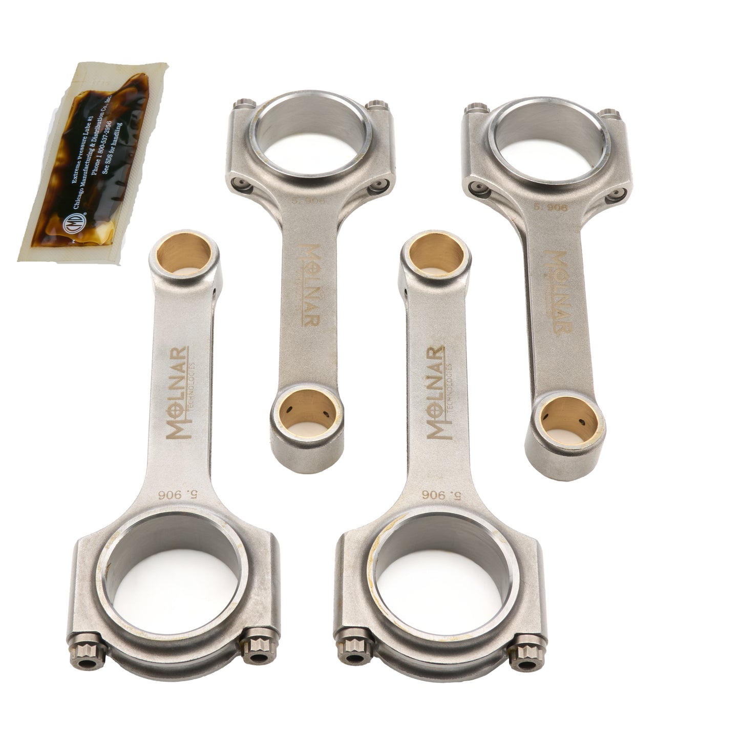 Molnar Technologies MLTMH5906CFB4-A 5.906 H-Beam Rod Set Mitsubishi 4G63 Gen-2