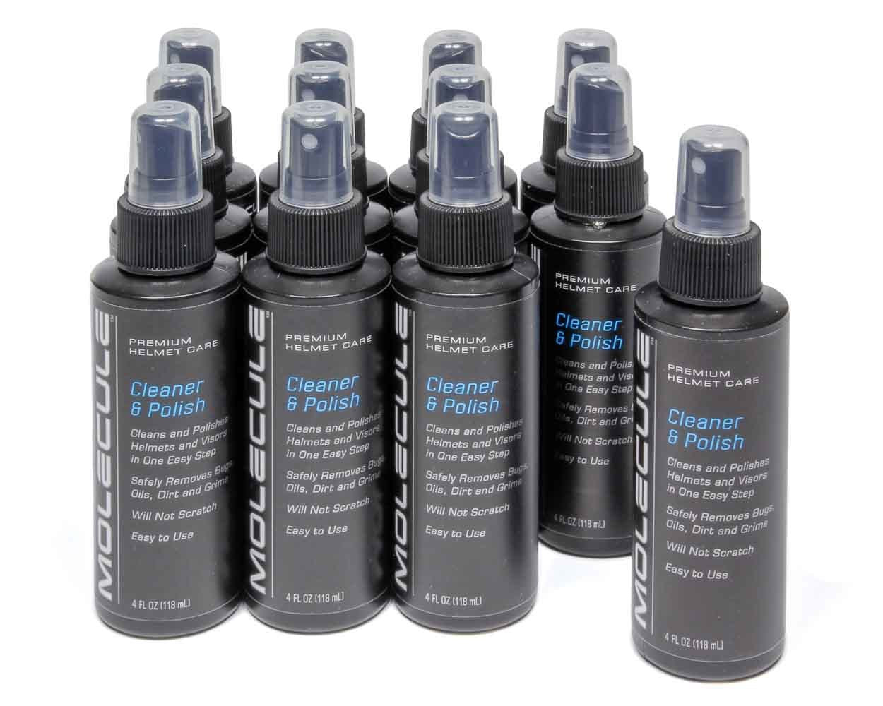 Molecule MOLMLHCP-4-12 Helmet Cleaner & Polish 4oz Spray Case of 12