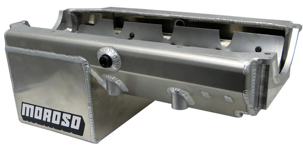 Moroso MOR21234 8qt Oil Pan - Alm - SBC Drag Race