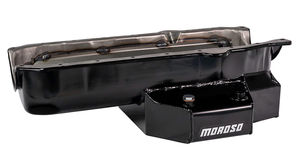 Moroso MOR21315 SBC C/T Oil Pan - RH Dipstick
