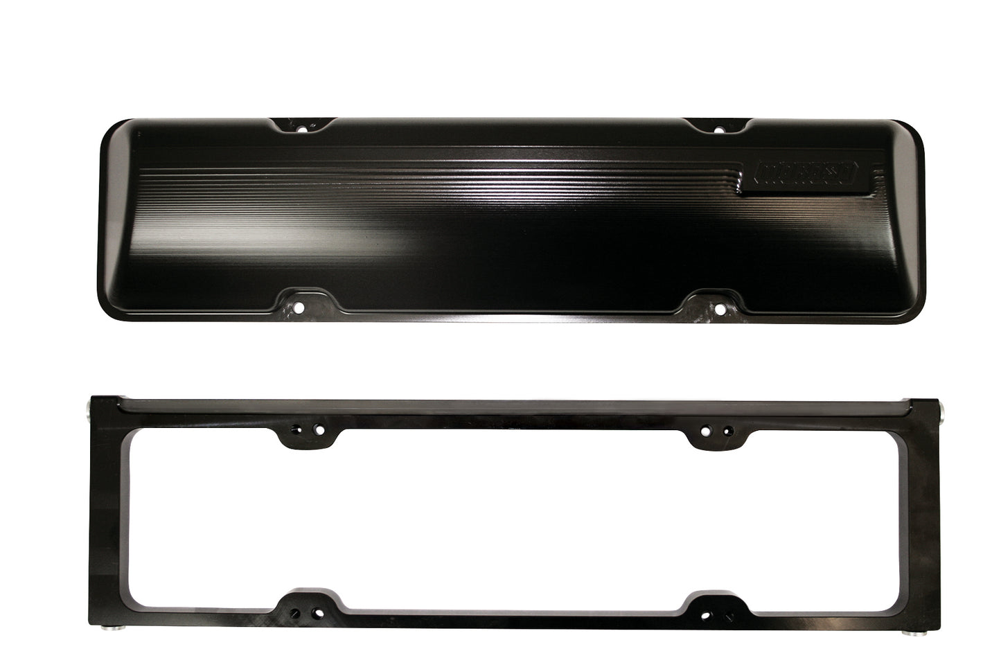 Moroso MOR68051 SBC Billet Alm Valve Cover Set 2-Piece Design