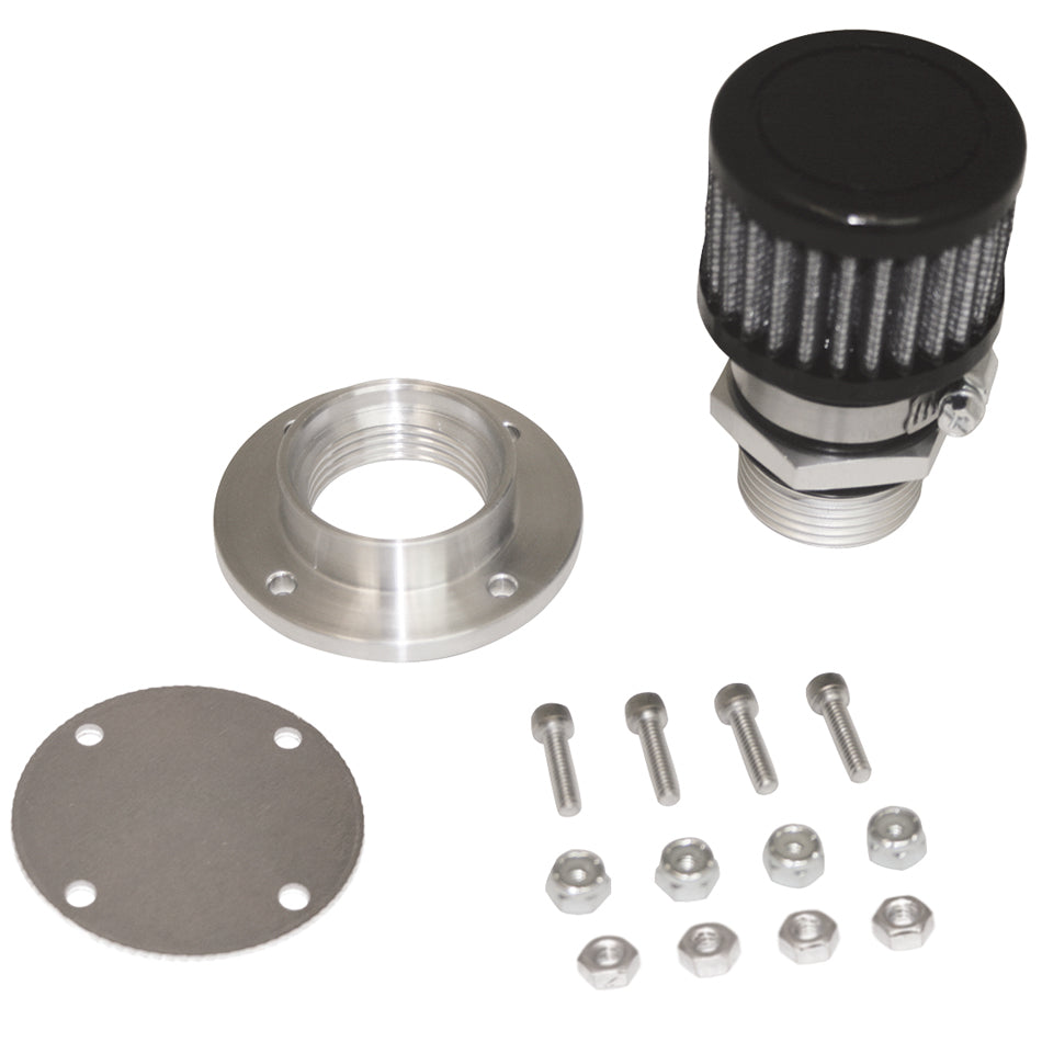 Moroso MOR68855 Valve Cover Breather Kit Bolt In Style - Aluminum