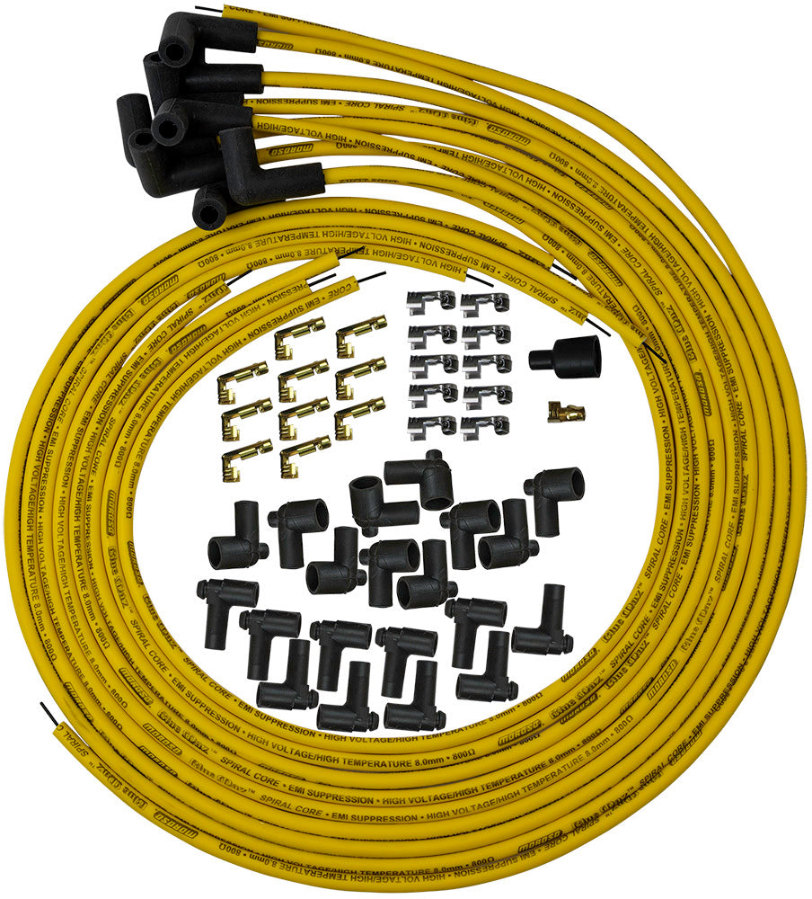Moroso MOR73217 Blue Max Ignition Wire Set - Yellow