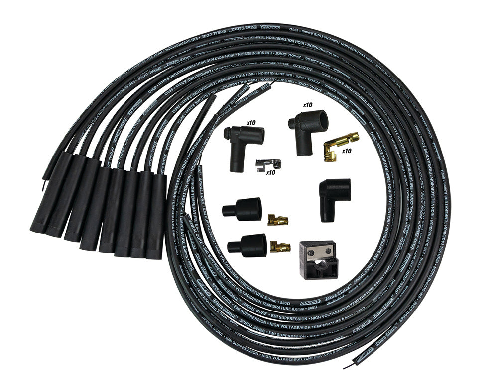 Moroso MOR73232 Blue Max Ignition Wire Set - Black