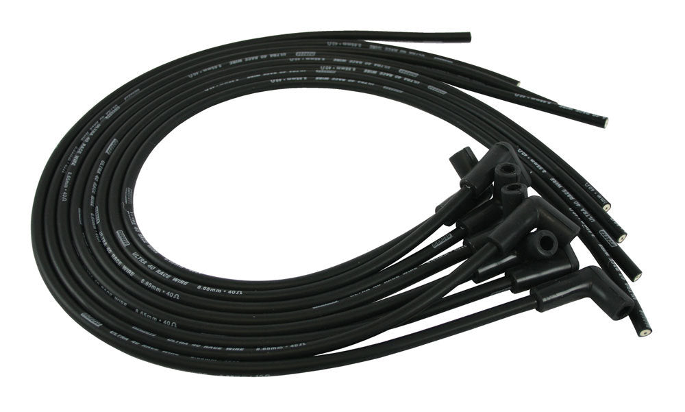 Moroso MOR73814 Ultra 40 Plug Wire Set - Black