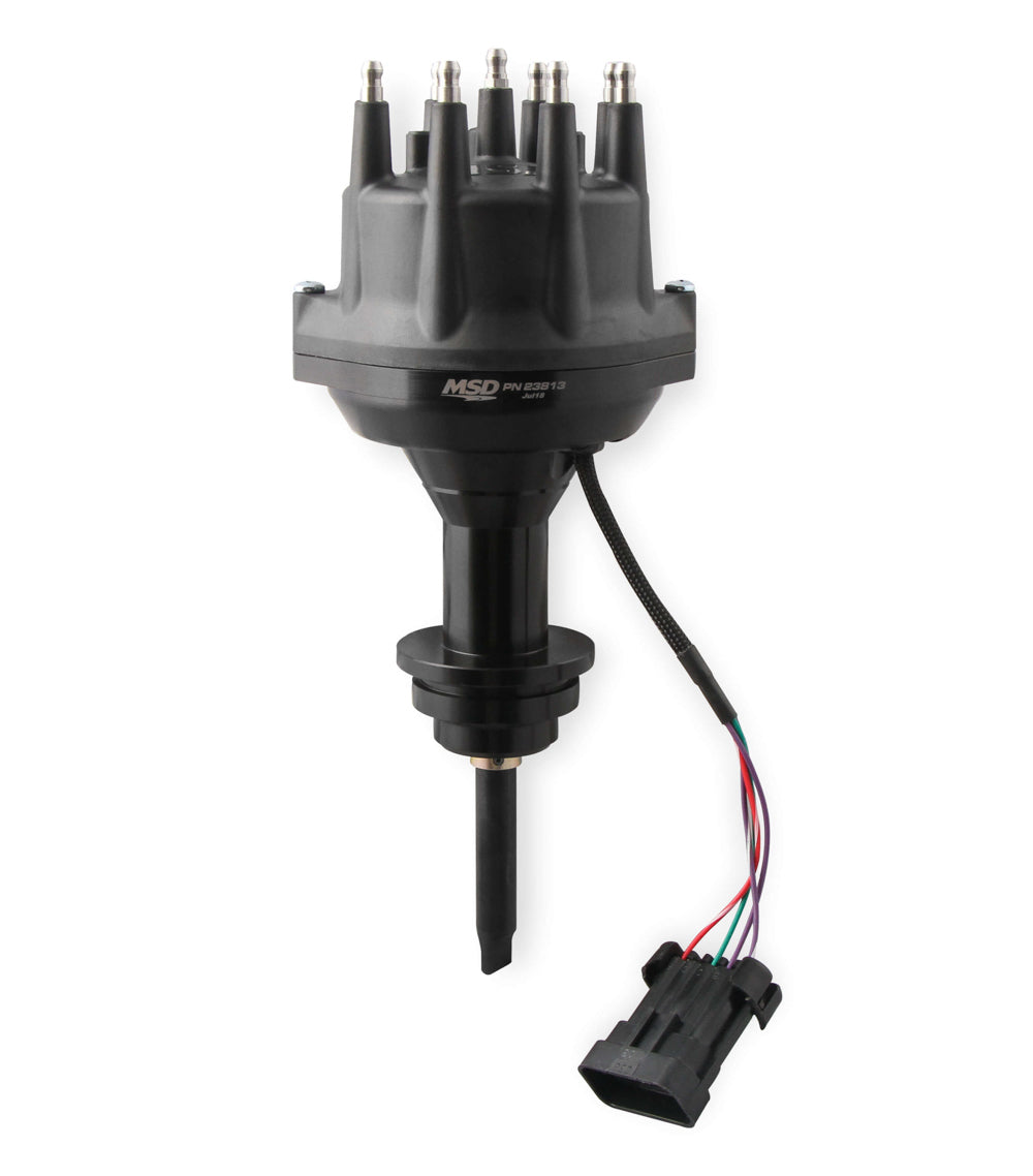 Msd Ignition MSD23813 Dist. Black Dual Sync Chrysler 318-360 SB