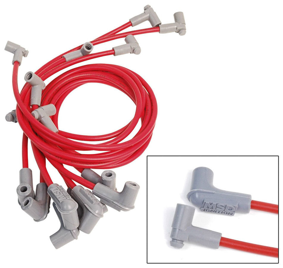 Msd Ignition MSD31549 8.5MM Spark Plug Wire Set - Red