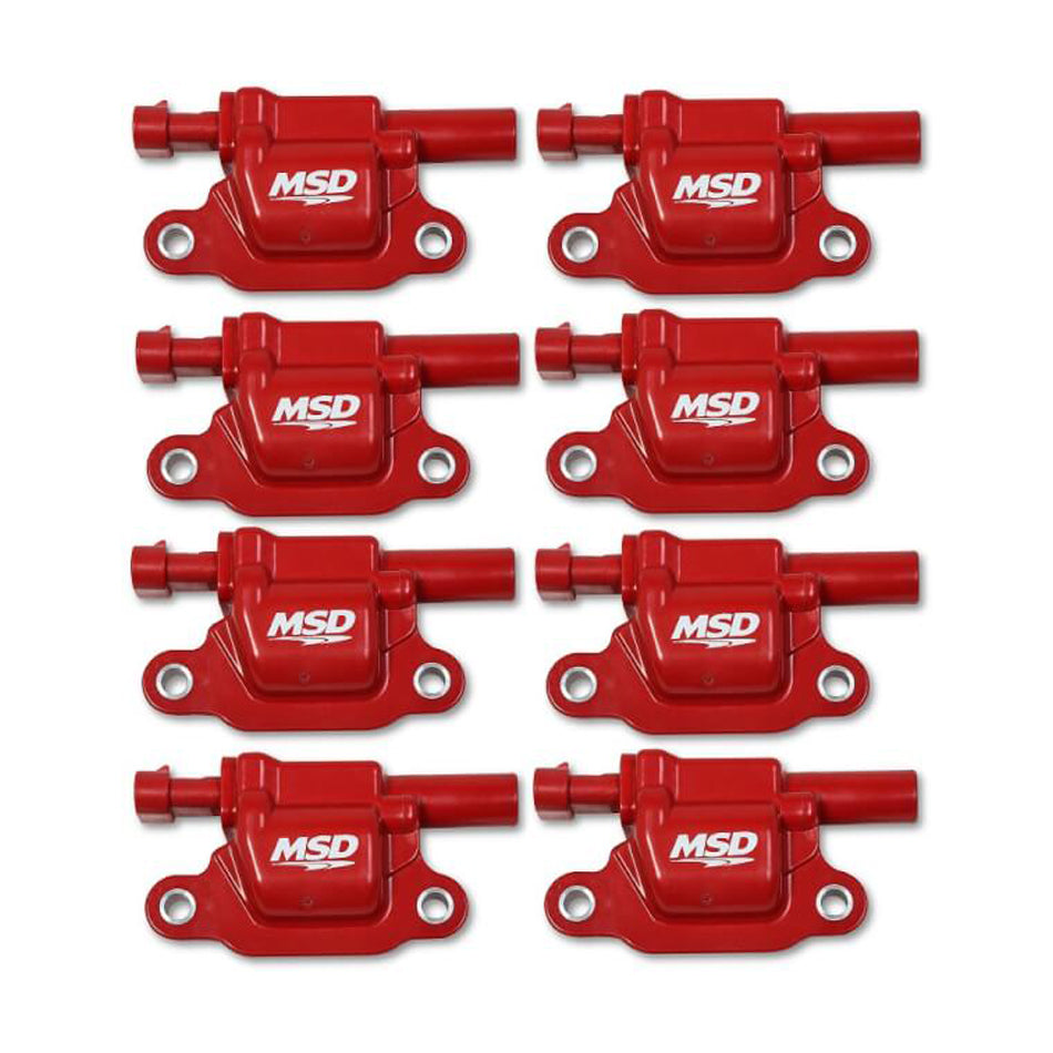 Msd Ignition MSD82668 Coil Red Square GM V8 2014-Up 8pk