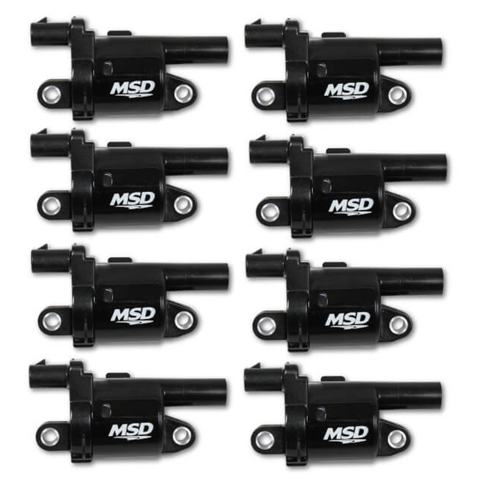 Msd Ignition MSD826883 Coil Black Round GM V8 2014-Up 8pk