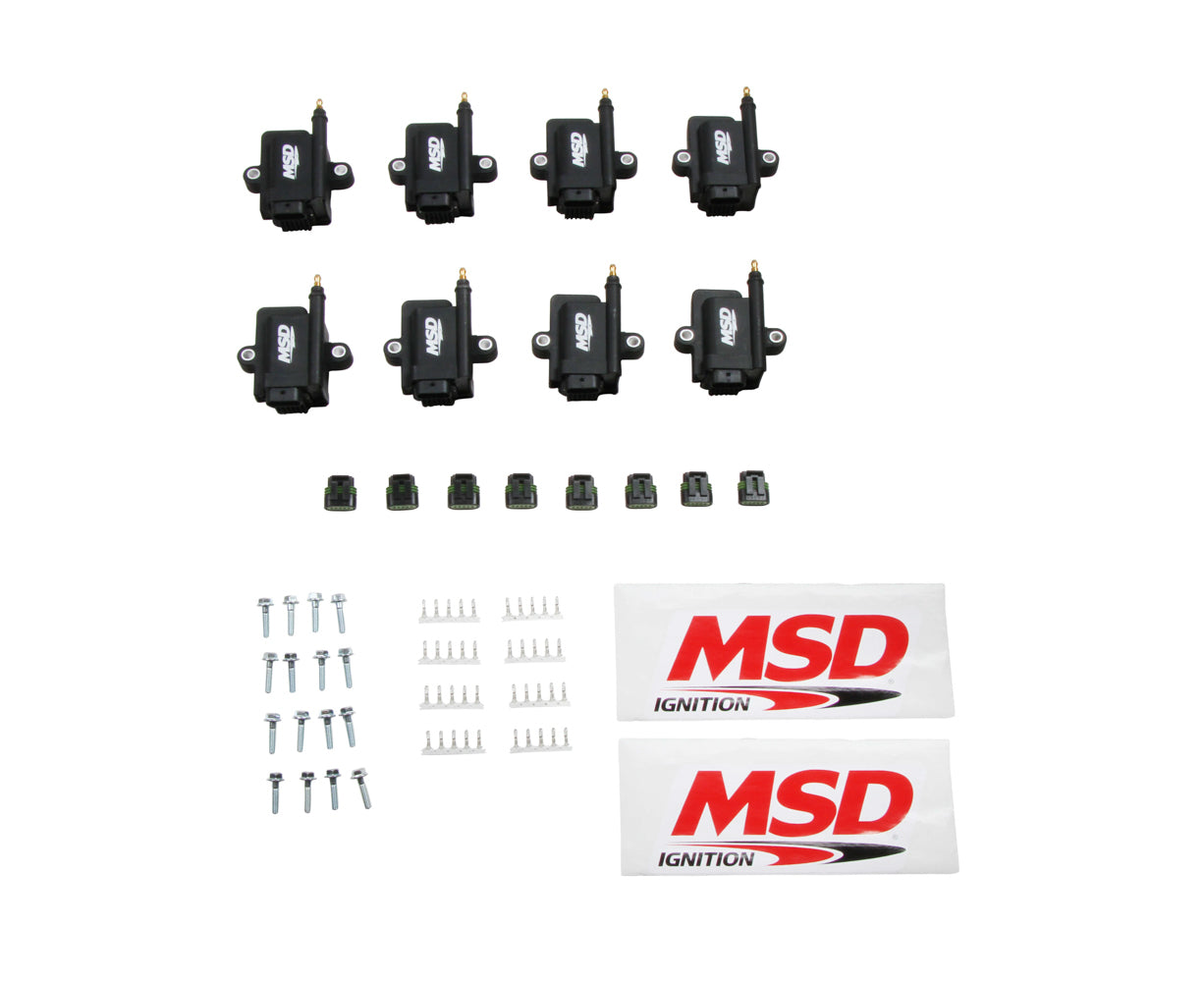 Msd Ignition MSD82893-8 MSD Smart Ing Coils 8pk - Black