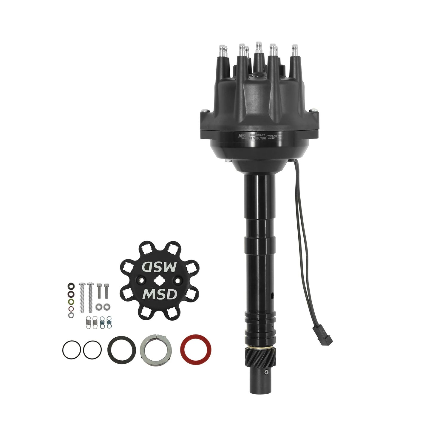 Msd Ignition MSD85703 Chevy V8 Pro Billet Distributor Black Finish