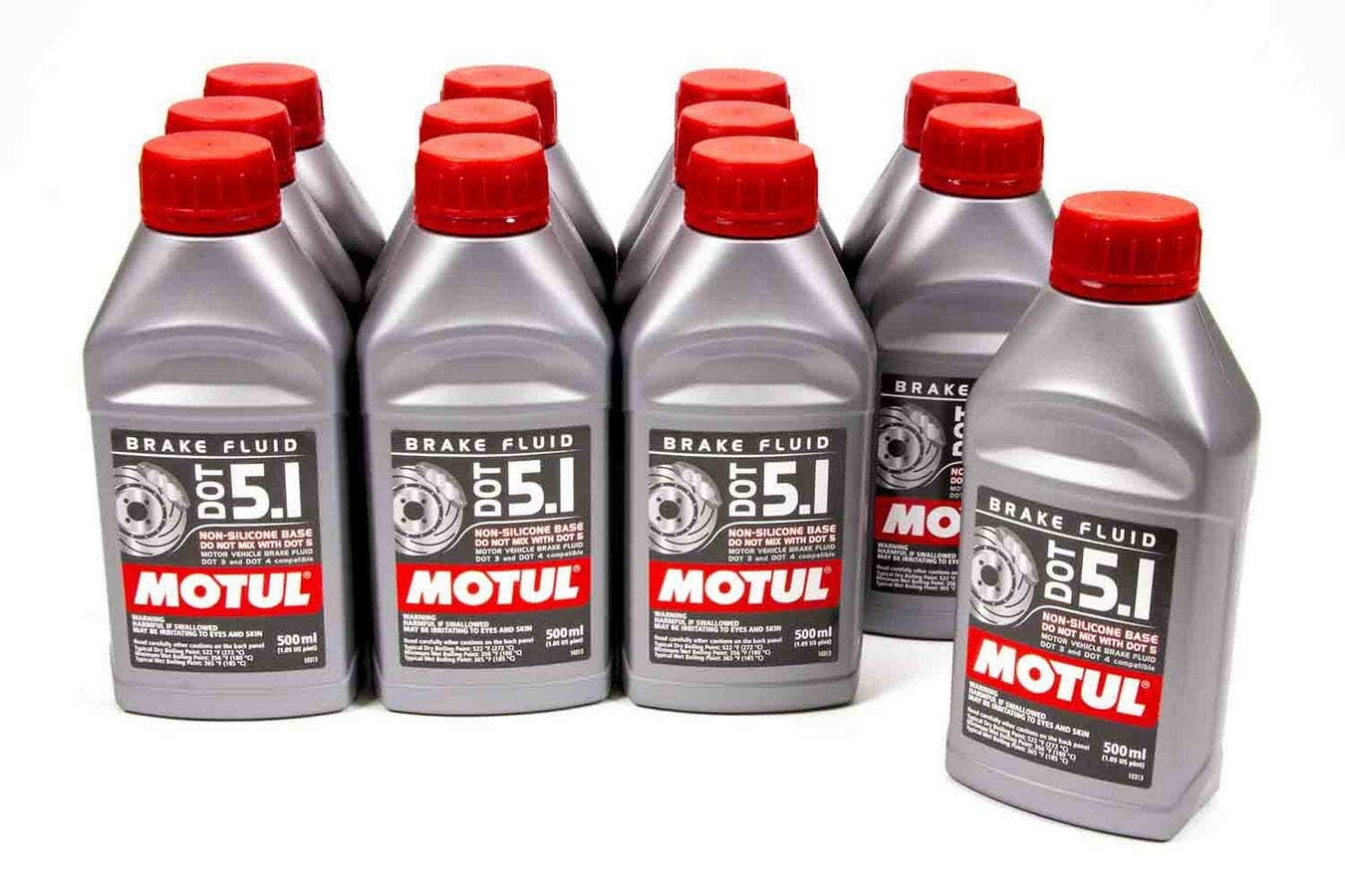 Motul Usa MTL100951-12 Brake Fluid DOT 5.1 Non-Silicone Case 12-1/2