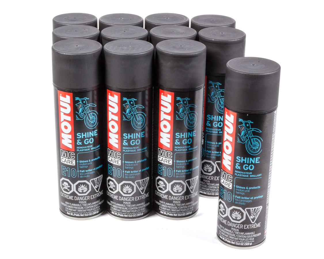 Motul Usa MTL108093-12 E10 Shine & Go Case 12x13oz