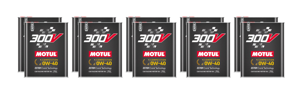 Motul Usa MTL110857-10 300V Competition Oil 0w40 Case 10 x 2 Liter