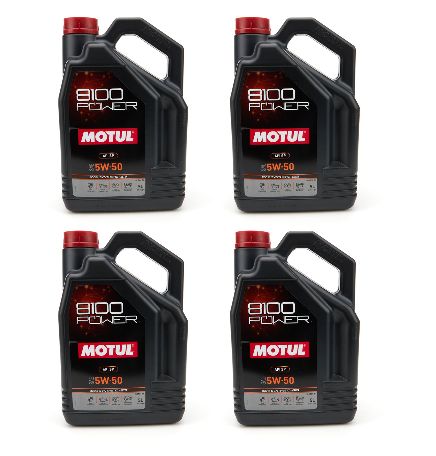 Motul Usa MTL111812-4 8100 Sport Power 5W-50 Case 4 x 5 Liter