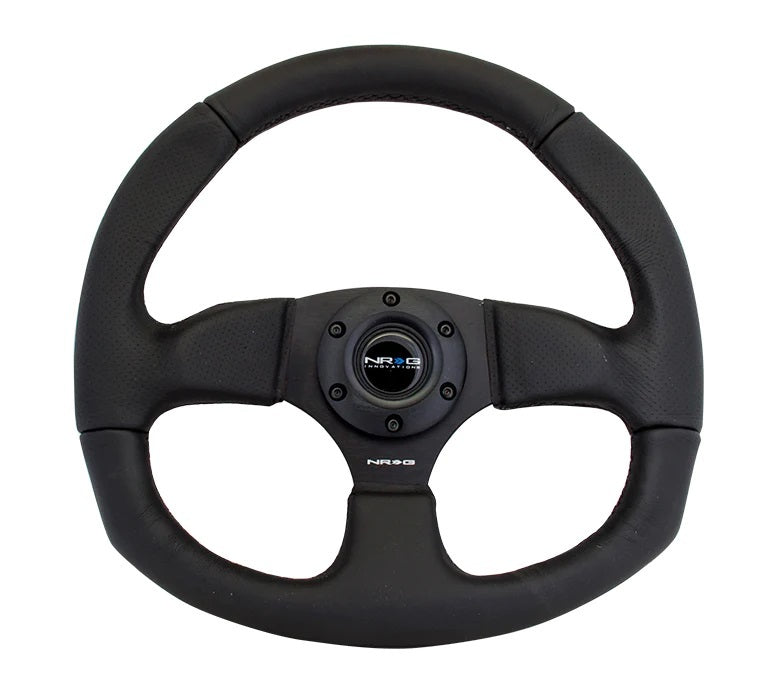 Nrg Innovation NRGRST-009R Steering Wheel 350mm 3in Dish Black Leather