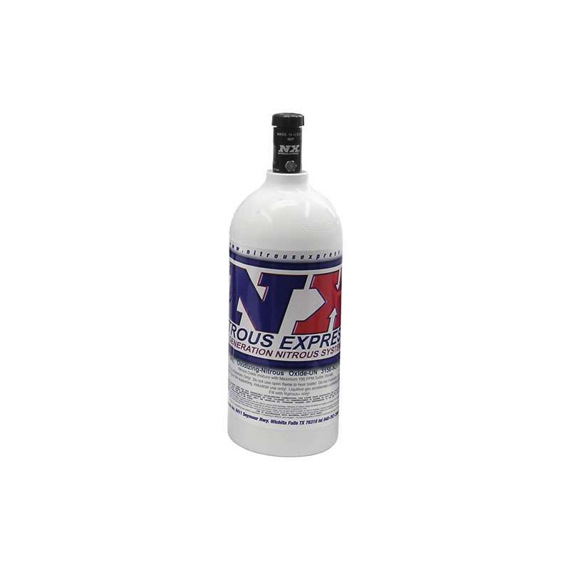 Nitrous Express NXS11025 2.5 LB Bottle 4.38 Dia. w/Motorcycle Valve