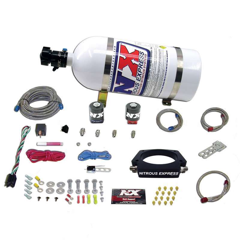 Nitrous Express NXS20933-10 EFI Plate Nitrous Kit - GM LS 4-Bolt Plate 102mm